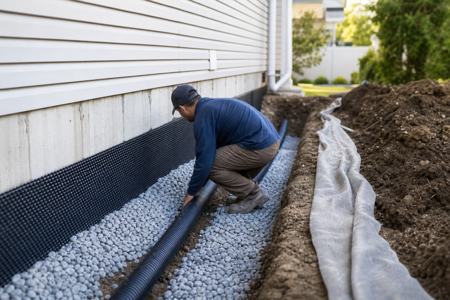 French Drain Install