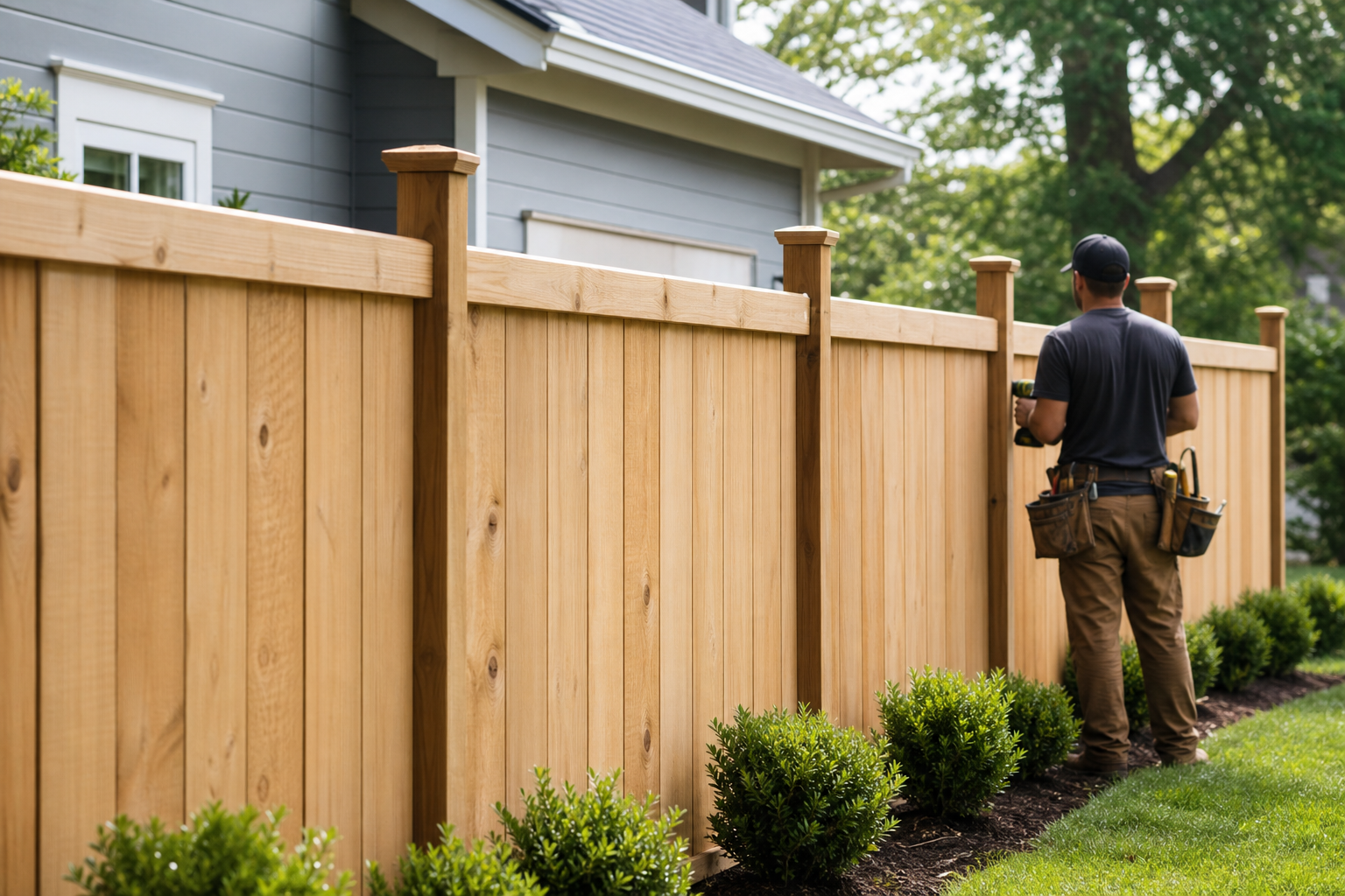 Wood Fence Install