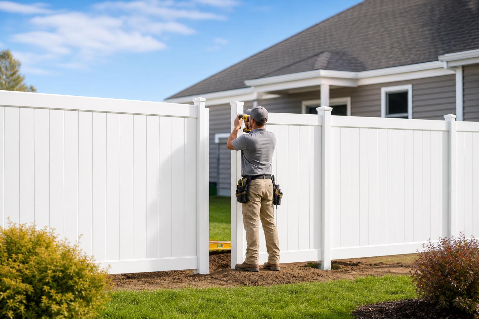 Vinyl Fence Install