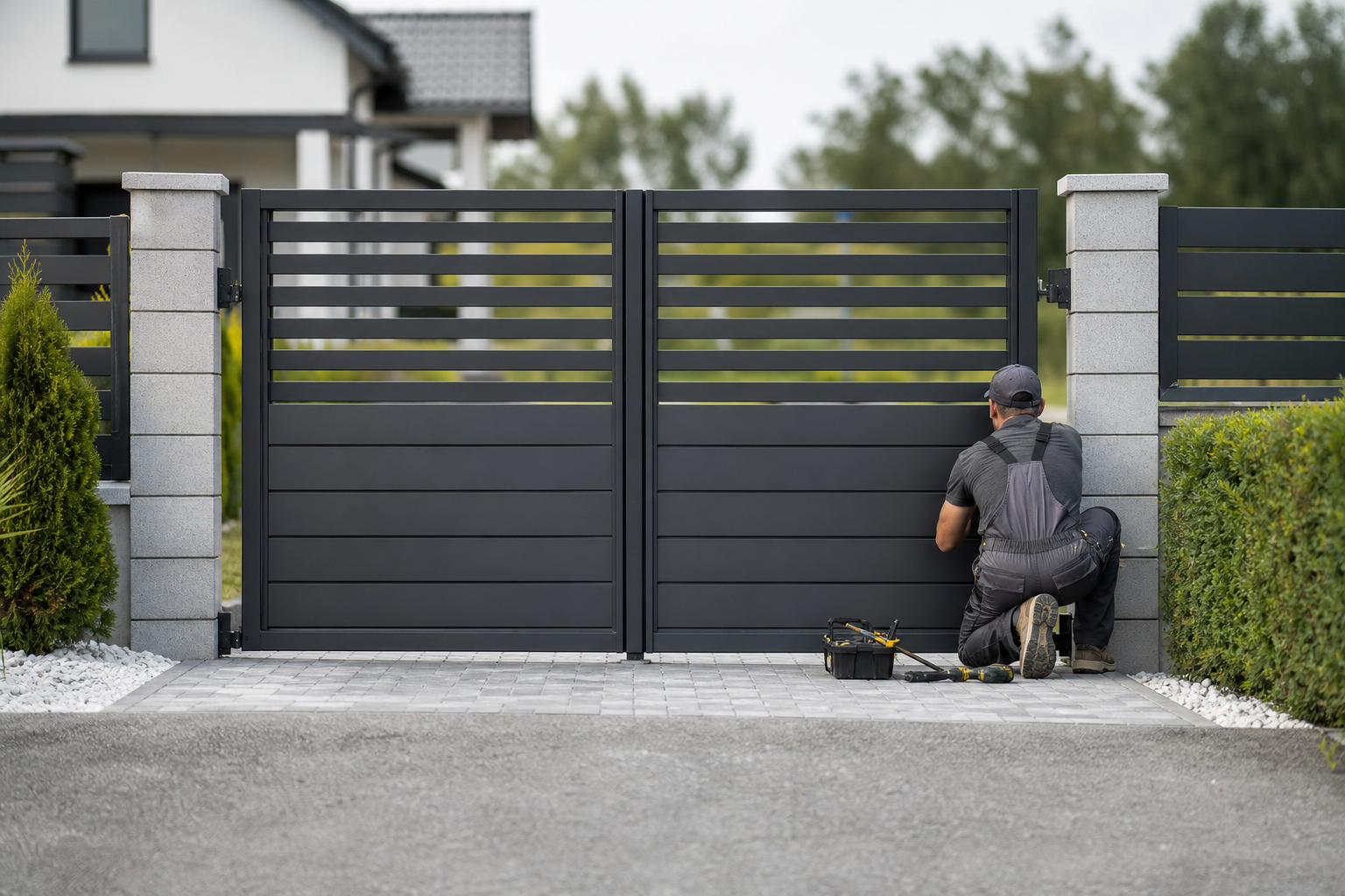 Driveway Gate Install